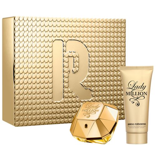 Paco Rabanne Lady Million EDP 80Ml + Body Lotion 100Ml Gift Set For Women