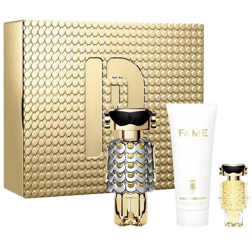 Paco Rabanne Fame EDP 80Ml + EDP 4Ml + Body Lotion 100Ml Gift Set For Women