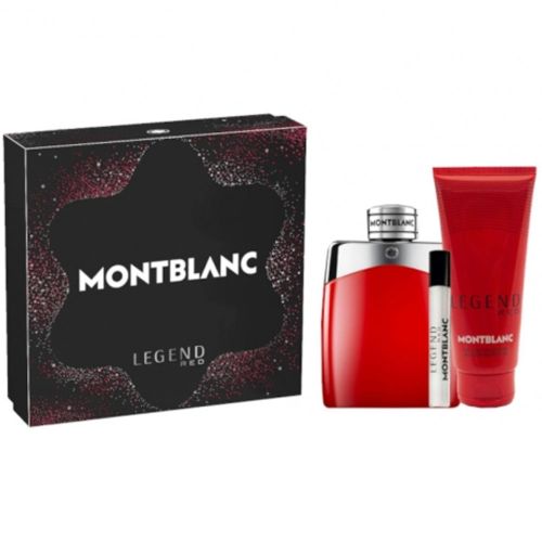 Mont Blanc Legend Red EDP 100ML + EDP 7.5ML + Shower Gel 100ML Gift Set For Men