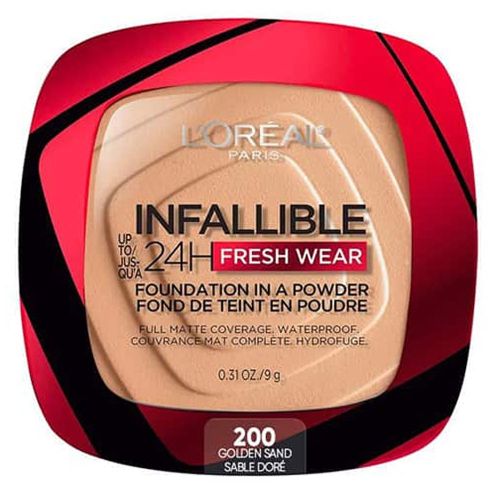 L'oreal Infaillible 24H Fresh Wear Foundation In A Powder 200 Gold Sand