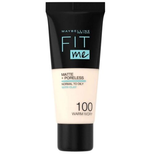Maybelline New York Fit Me Matte & Pore less Foundation 100 Warm Ivory