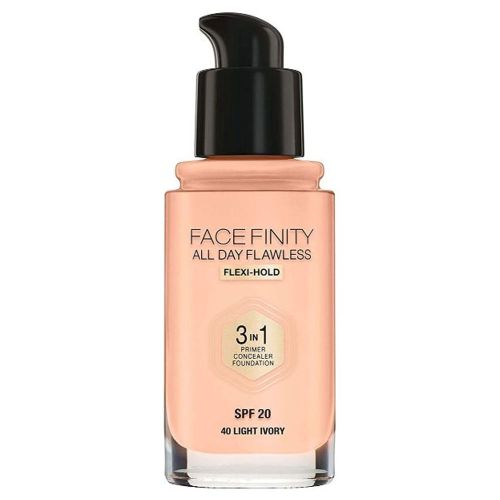 Max Factor Facefinity All Day Flawless 3 In 1 Primer Concealer Foundation SPF20 40 Light Ivory