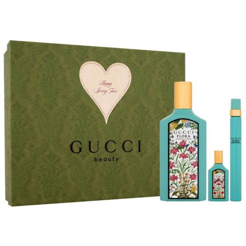 Gucci Flora Gorgeous Jasmine EDP 100ML EDP 10ML EDP 5ML Coffret For Women