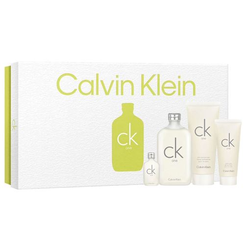 Calvin Klein Ck One EDT 200Ml + Body Lotion 200Ml + Hair & Body Wash 100Ml + EDT 15Ml Gift Set Unisex