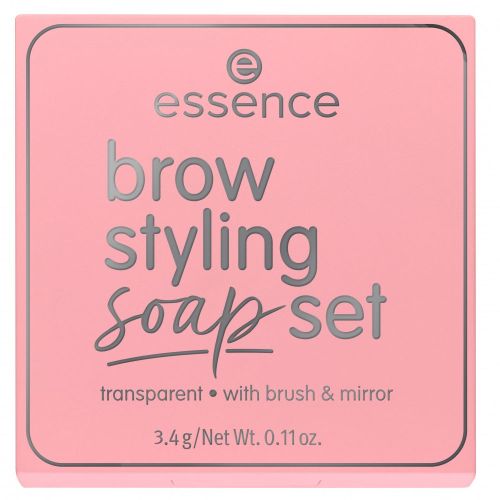 Essence Brow Styling Soap Set Eyebrow Laminate Wax with Brush Transparent