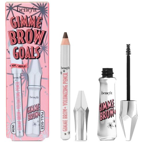 Benefit Cosmetics Gimme Brow Goals Volumizing Brow Gel & Brow Pencil Set 04 Warm Deep Brown