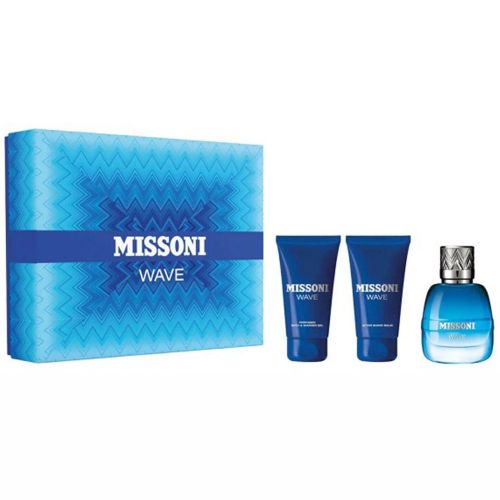 Missoni Wave Pour Homme EDP 100ML + EDP10ML + Deodorant Stick 75ML Gift Set For Men