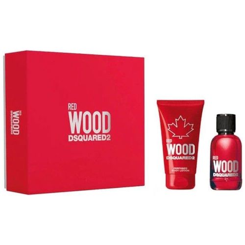 Dsquared2 Red Wood EDT 100ML + Body Lotion 150ML Gift Set For Women