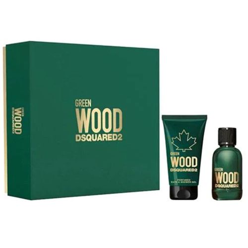 Dsquared2 Green Wood EDT 100ML + Shower Gel 150ML Gift Set For Men