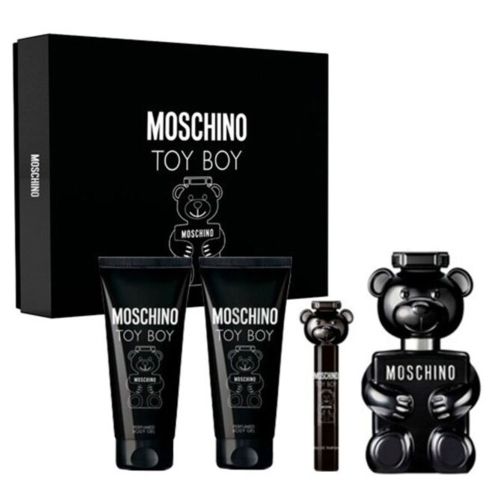 Moschino Toy Boy EDP 100ML + EDP 10ML + Shower Gel 100ML + After Shave Balm 100ML Gift Set For Men