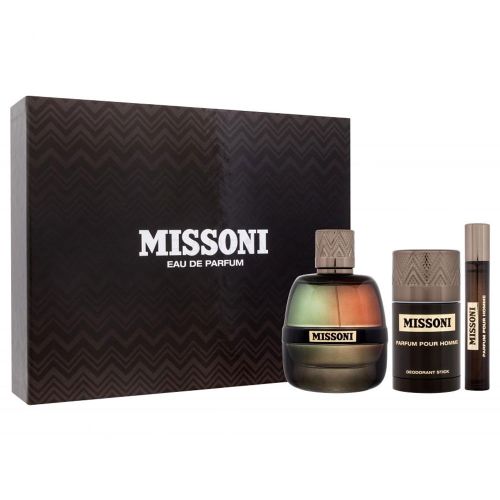 Missoni Pour Homme EDP 100ML + EDP 10ML + Shower Gel 75ML Gift Set For Men