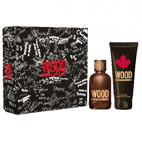 Dsquared2 Wood EDT 100ML + Shower Gel 150ML Gift Set For Men