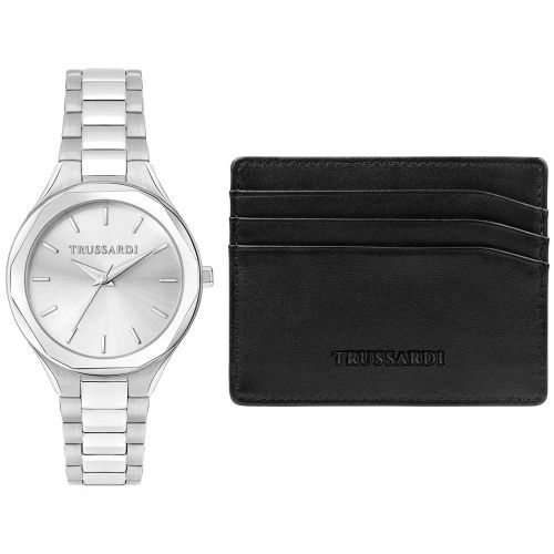Trussardi Brink R2453157507 Women's Watch 32Mm Silver Gift Set