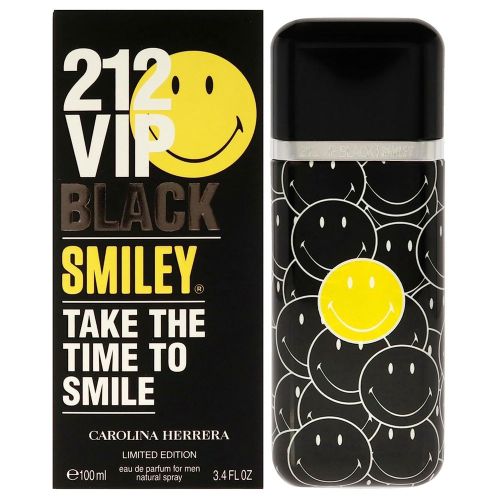 Carolina Herrera 212 VIP Black Smiley Take The Time To Smile Limited Edition EDP 100ML For Men