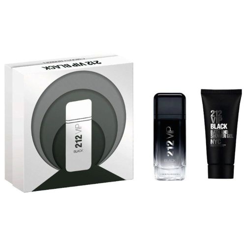 Carolina Herrera 212 VIP Black EDP 100ML + Shower Gel 100ML Gift Set For Men