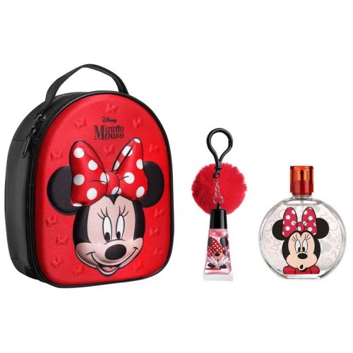 Air-Val Disney Minnie Mouse EDT 100Ml + Lip Gloss + Bag Gift Set For Kids