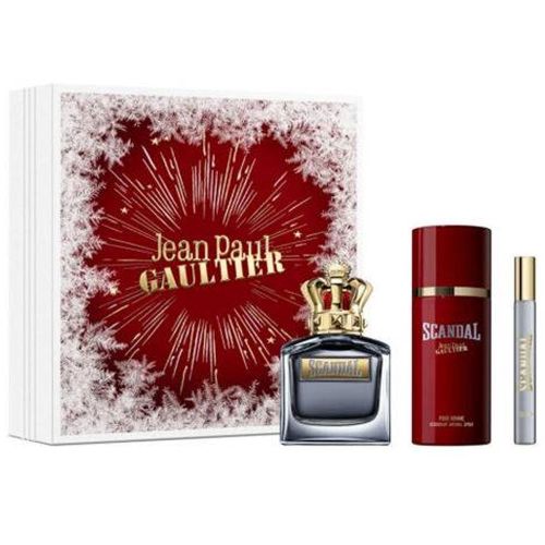 Jean Paul Gaultier Scandal Pour Homme EDT 100Ml + EDT 10Ml + Deodorant 150Ml Gift Set For Men